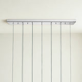Soltaire Glass Linear Chandelier