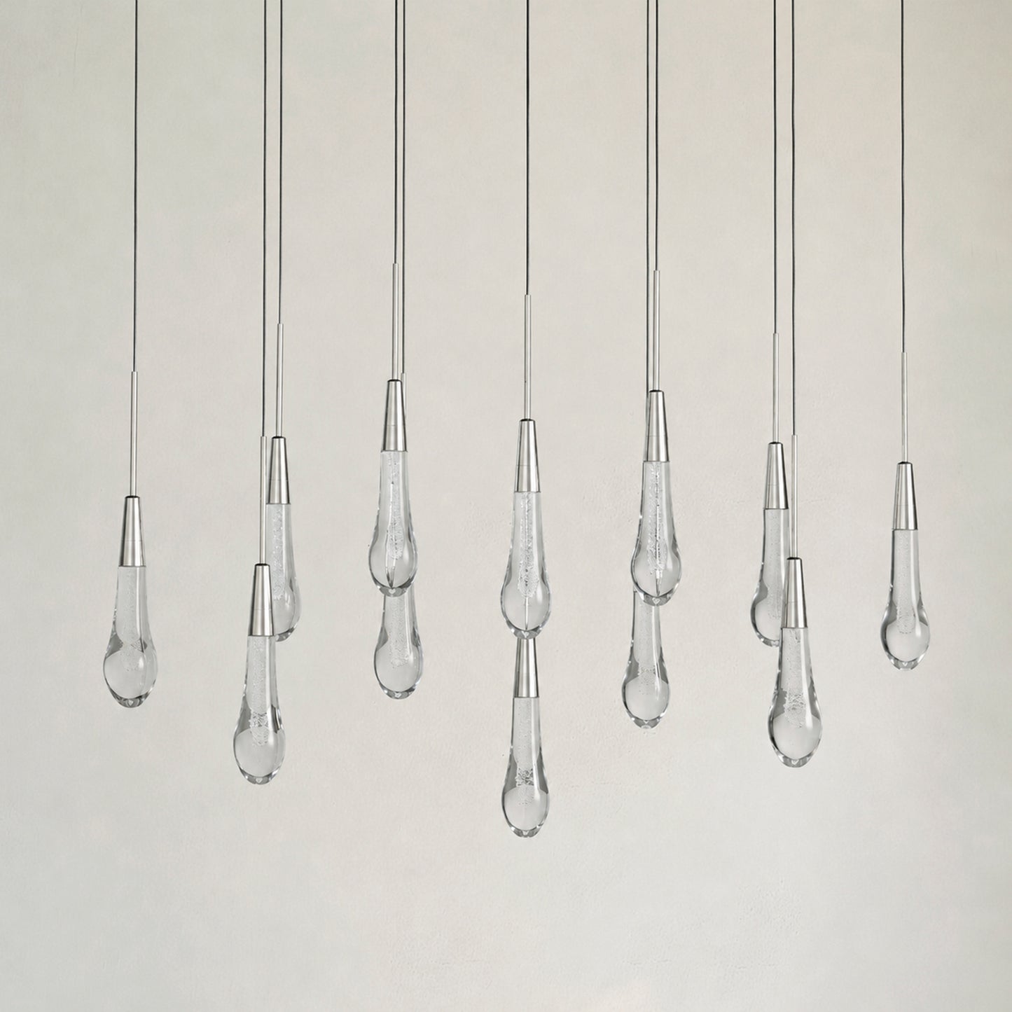 Soltaire Glass Linear Chandelier