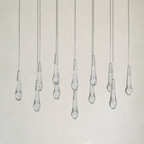 Soltaire Glass Linear Chandelier