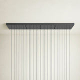 Soltaire Glass Linear Chandelier