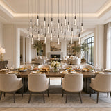 Soltaire Glass Linear Chandelier