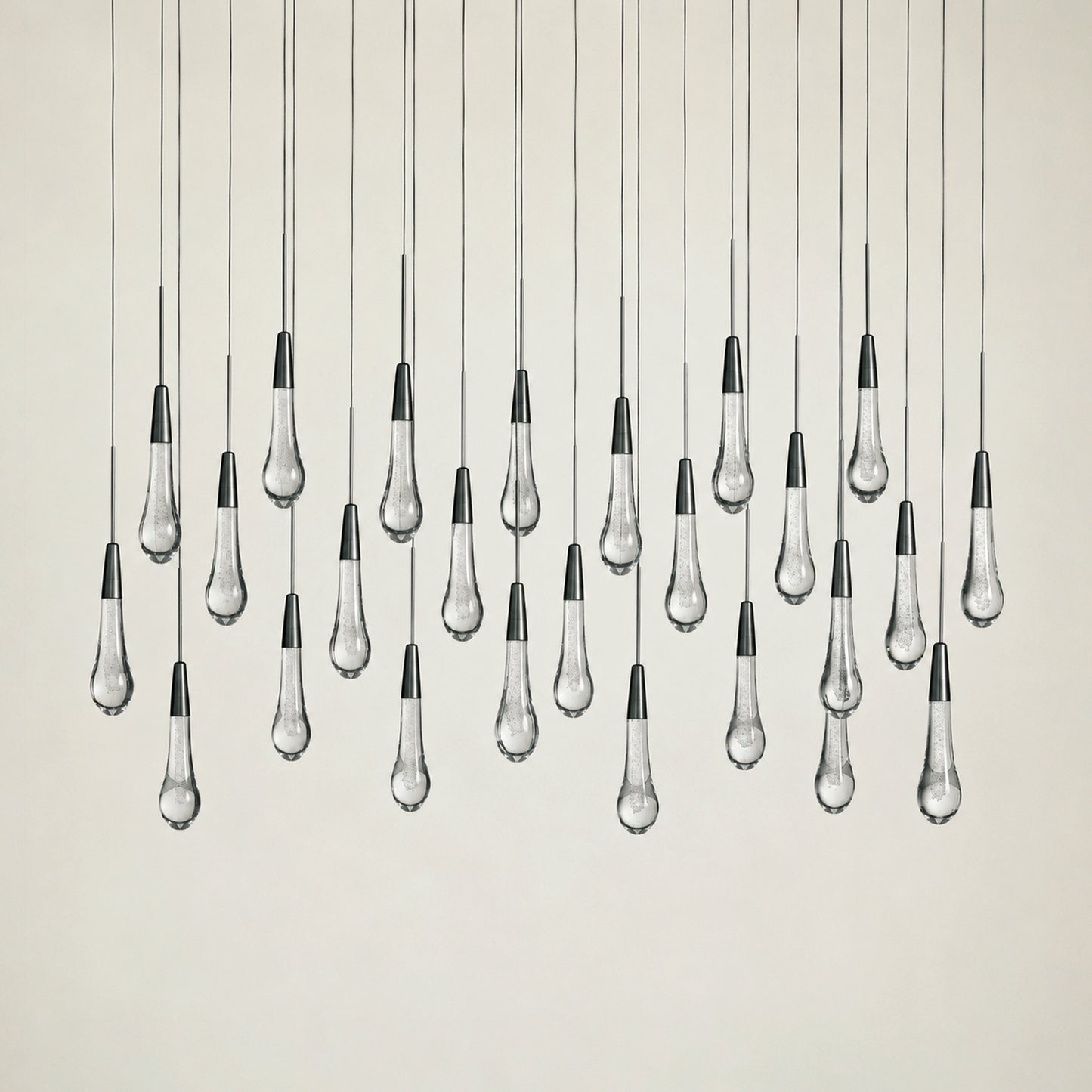 Soltaire Glass Linear Chandelier