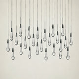 Soltaire Glass Linear Chandelier