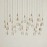 Soltaire Glass Linear Chandelier