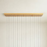 Soltaire Glass Linear Chandelier