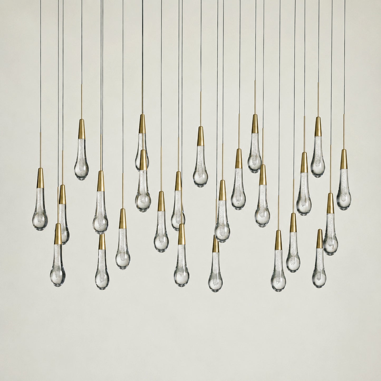 Soltaire Glass Linear Chandelier