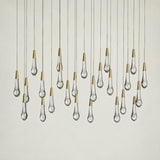 Soltaire Glass Linear Chandelier