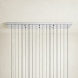 Soltaire Glass Linear Chandelier