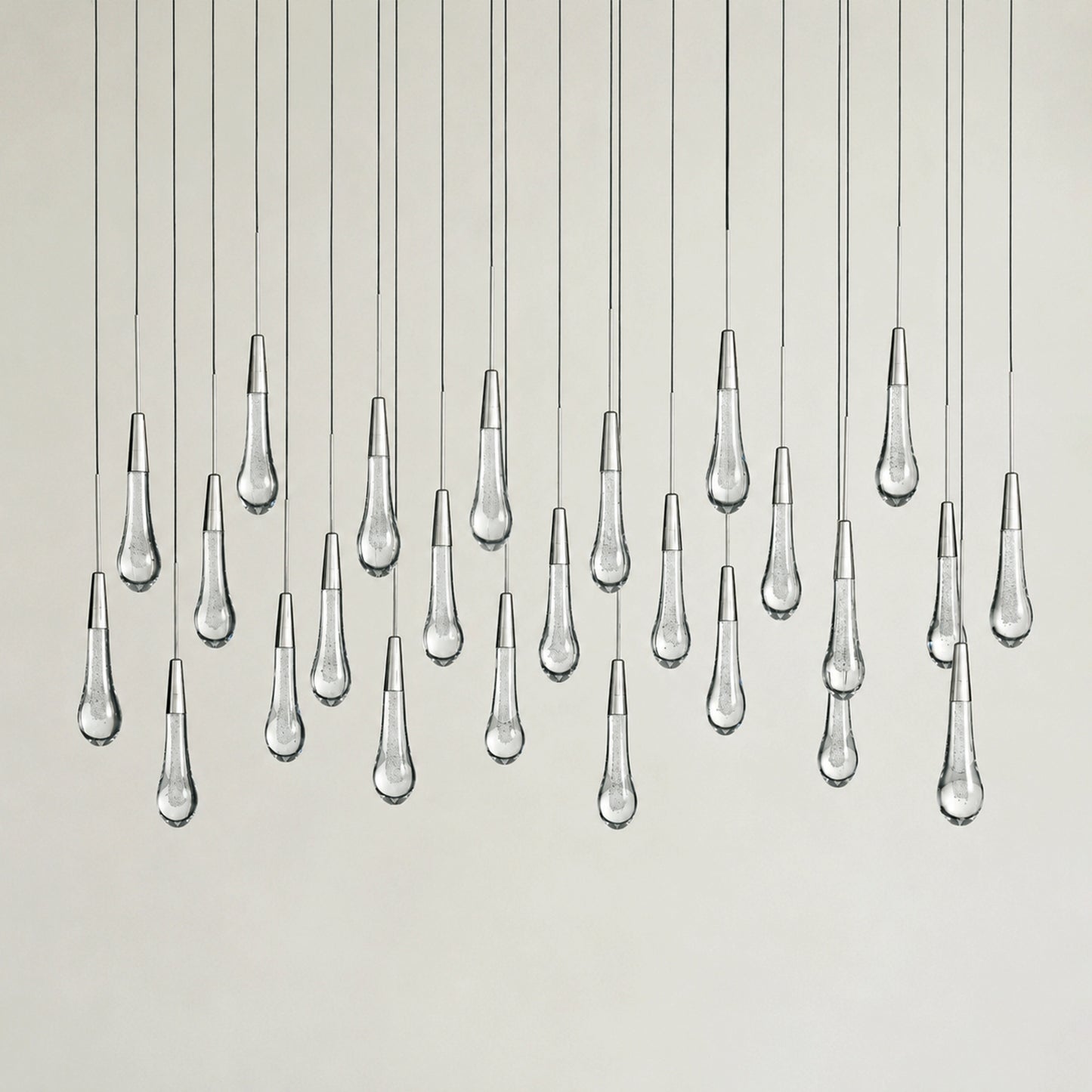 Soltaire Glass Linear Chandelier