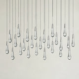 Soltaire Glass Linear Chandelier