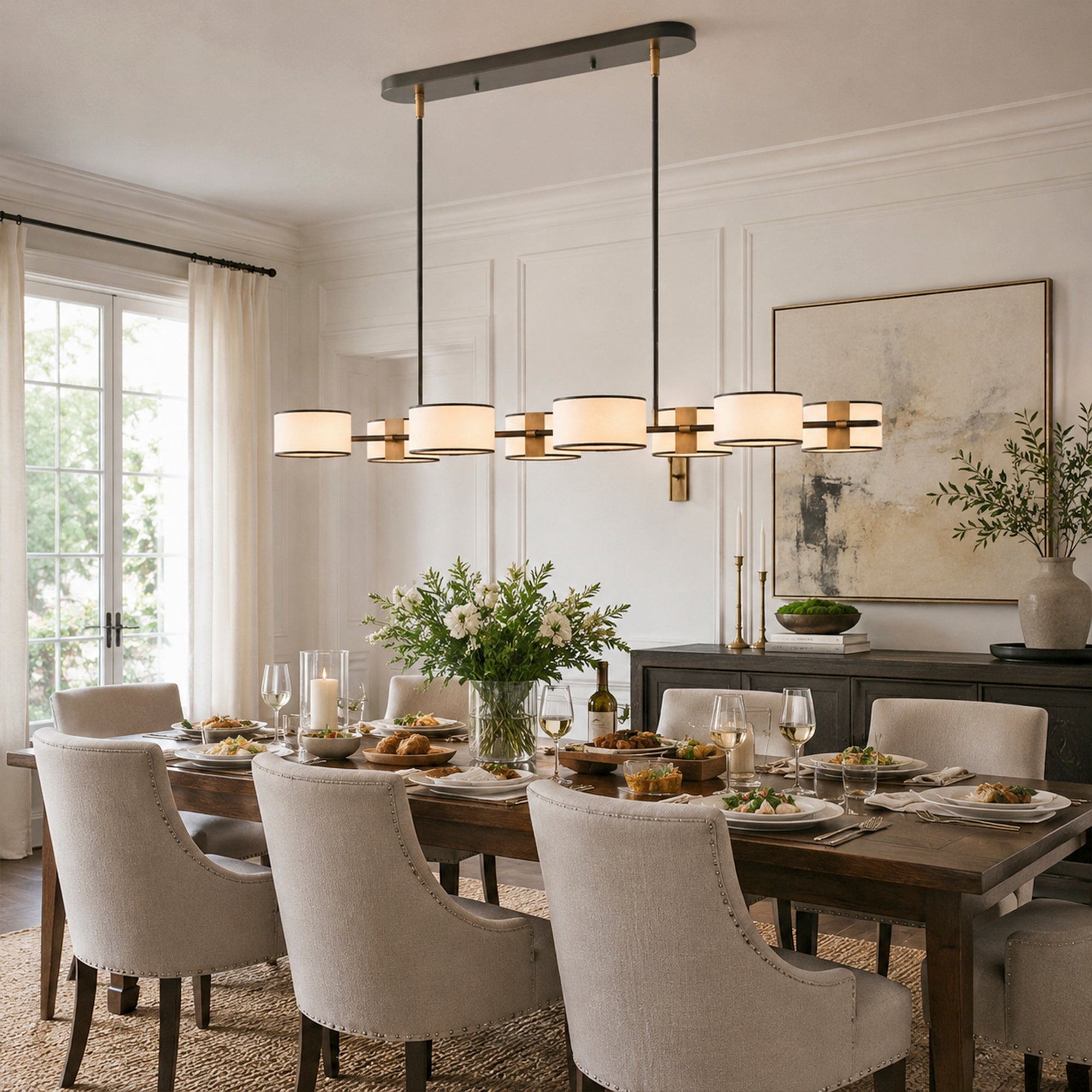 Daphne Linear Chandelier 62"