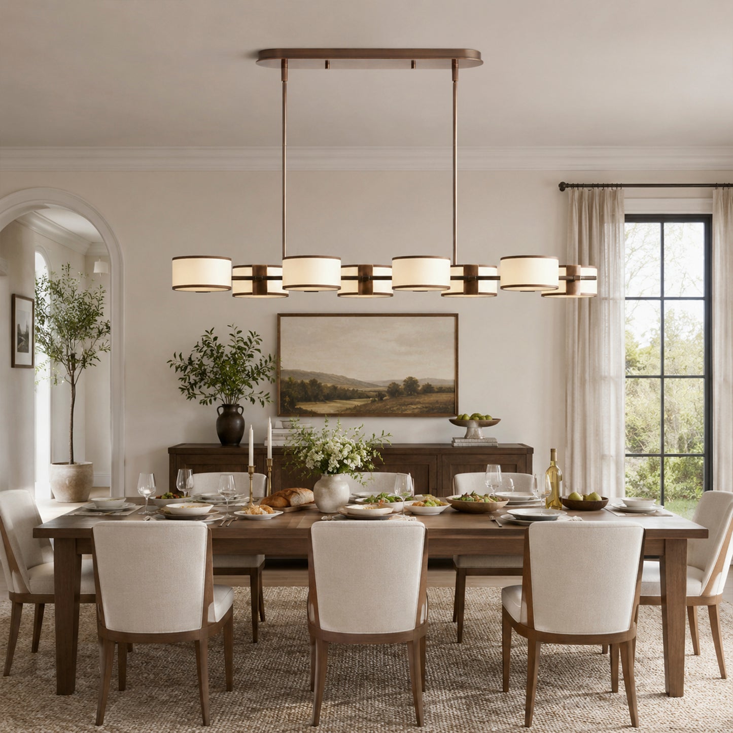 Daphne Linear Chandelier 62"