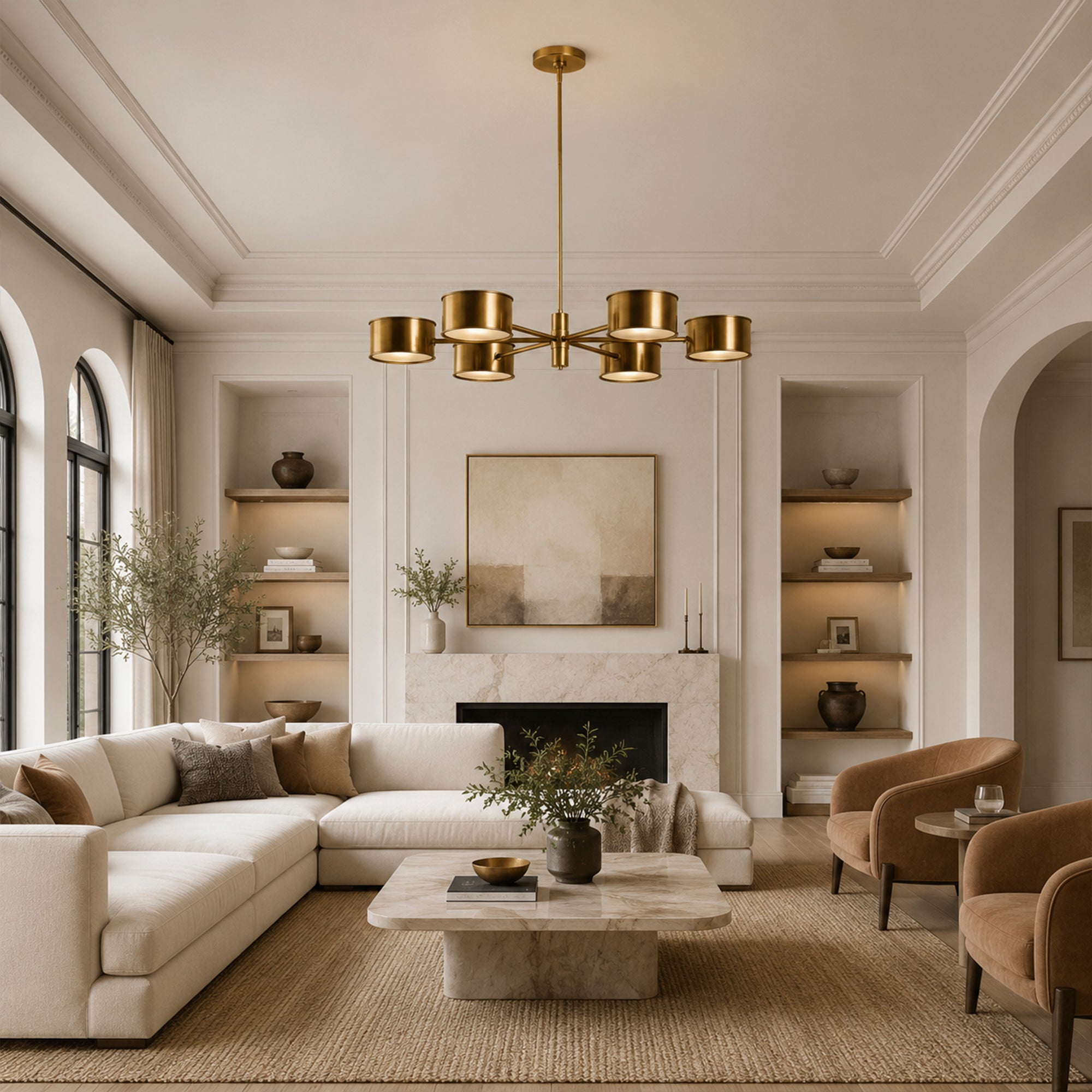 Daphne Metal Round Chandelier