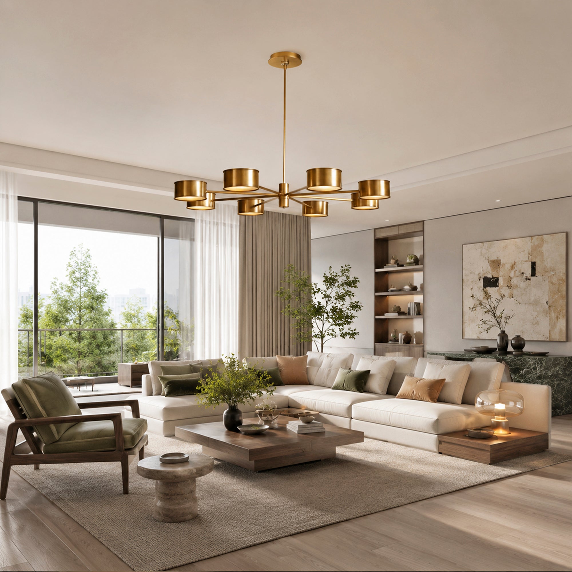 Daphne Metal Round Chandelier