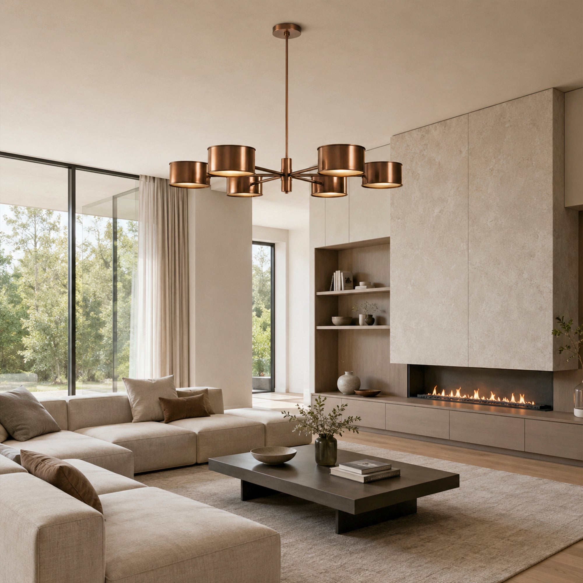 Daphne Metal Round Chandelier