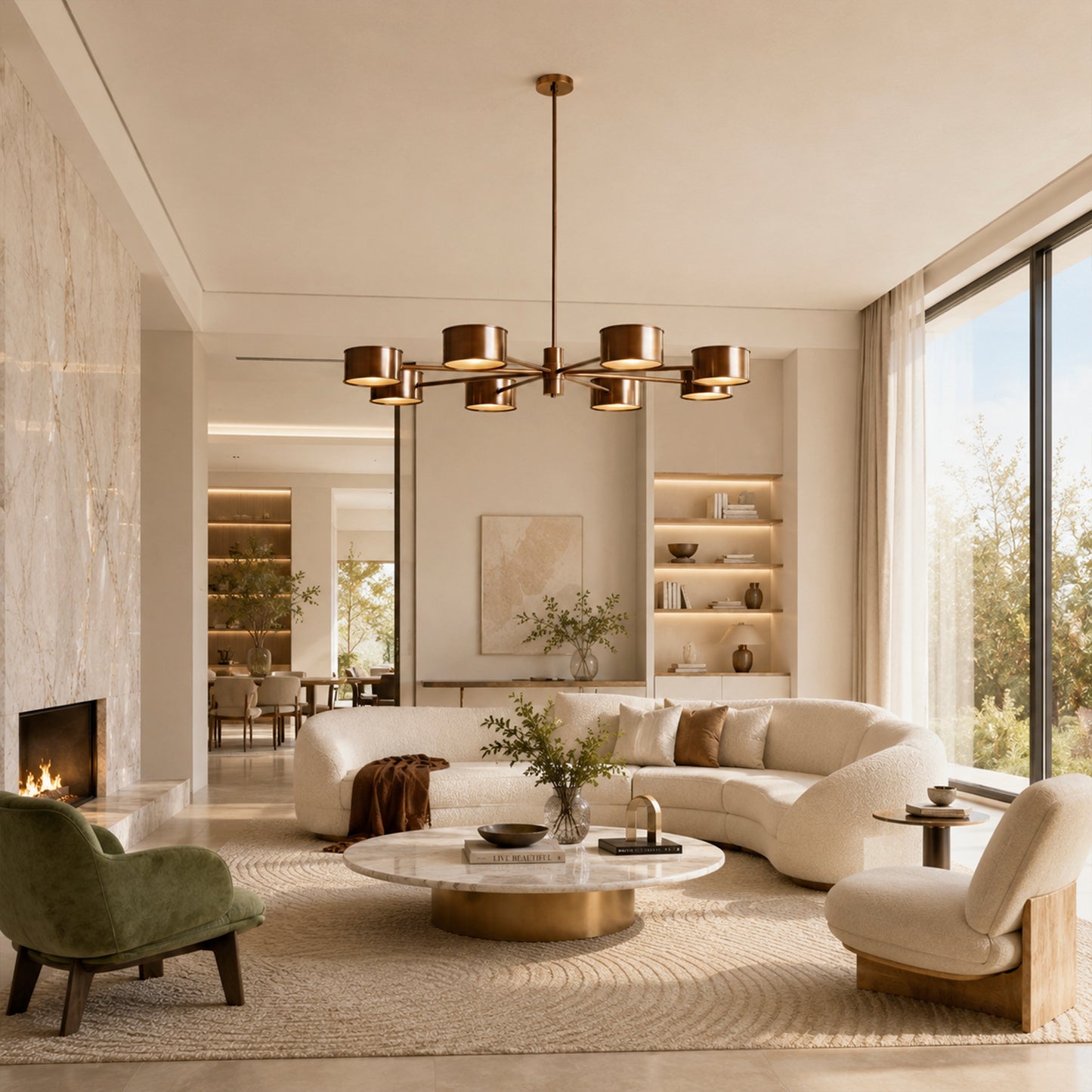 Daphne Metal Round Chandelier
