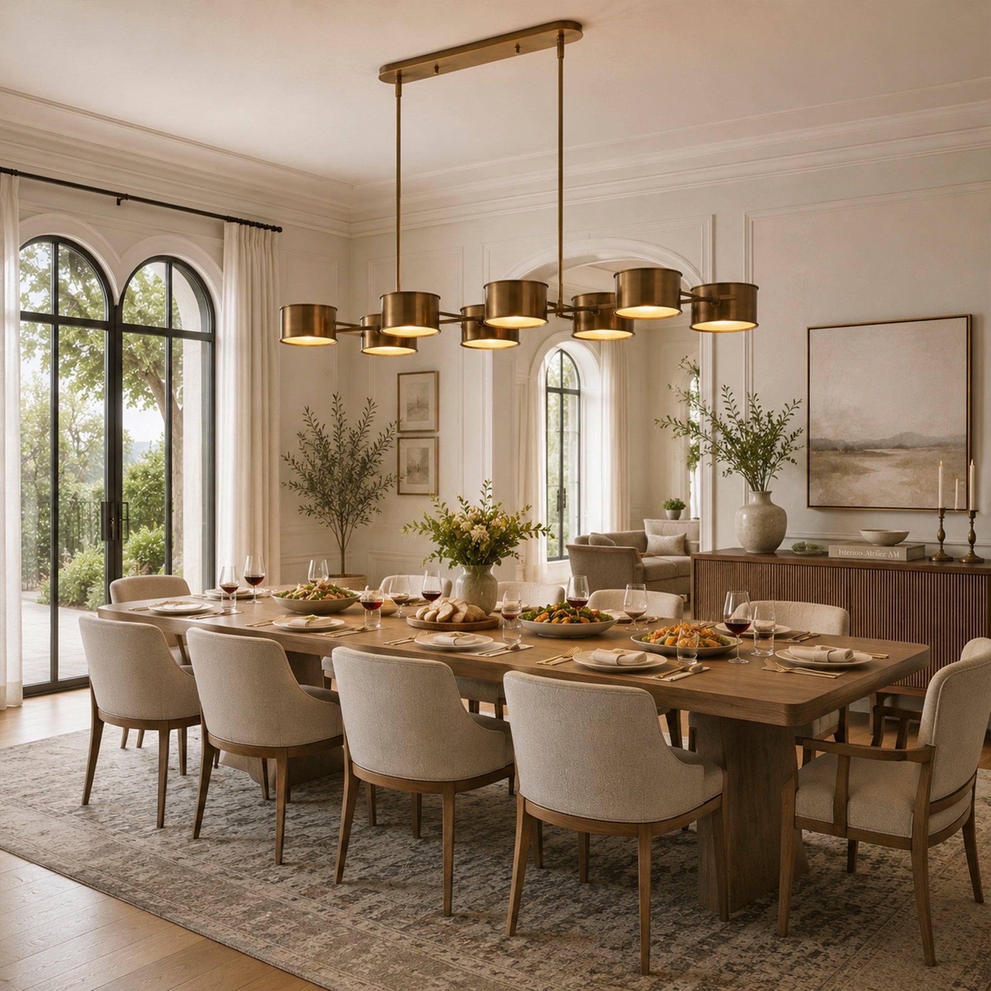 Daphne Metal Linear Chandelier