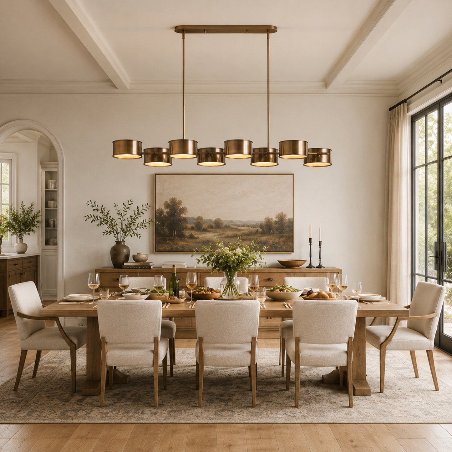 Daphne Metal Linear Chandelier