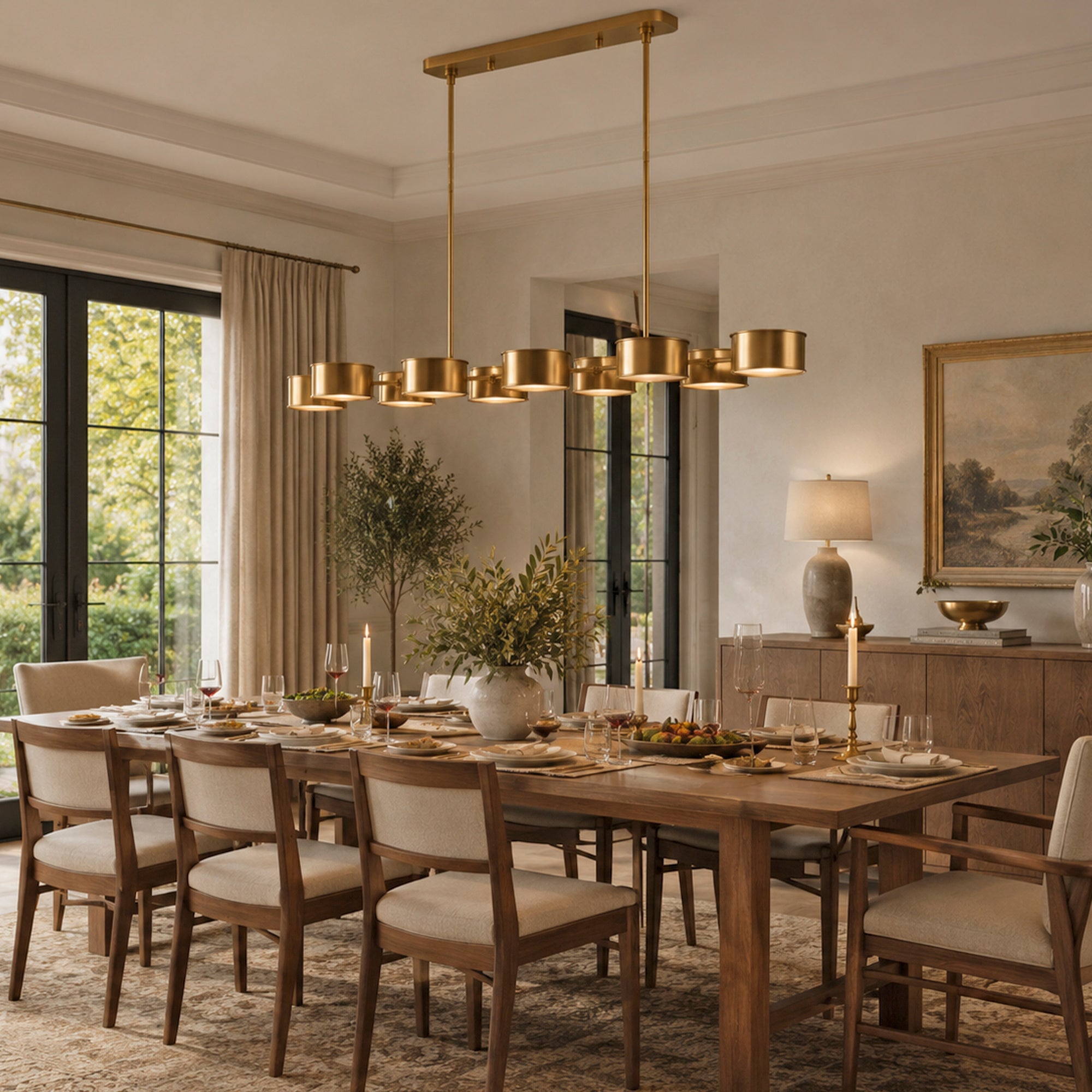 Daphne Metal Linear Chandelier