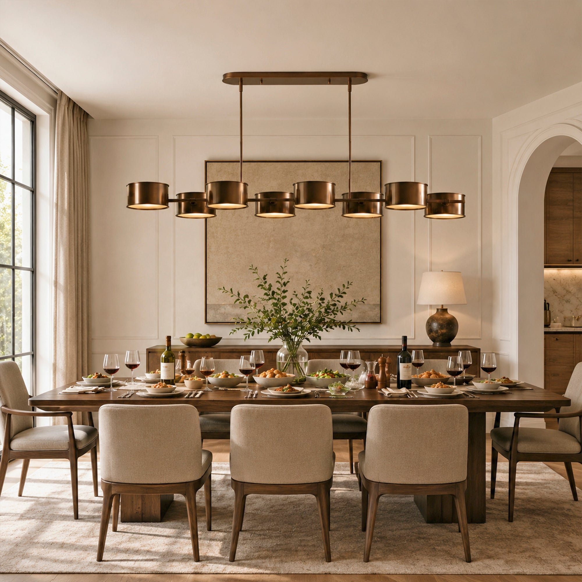 Daphne Metal Linear Chandelier
