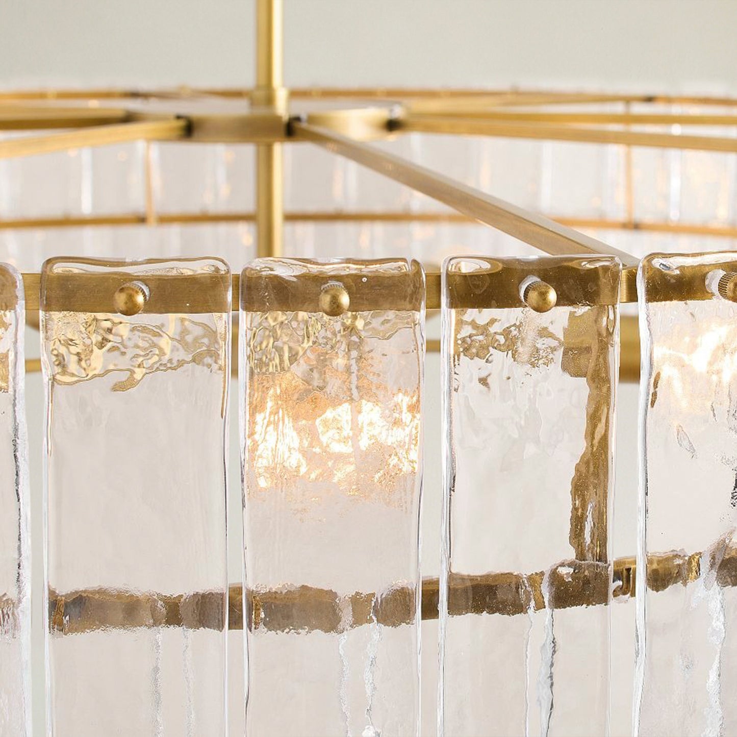 Avalon Cast Glass Round Chandelier 42"