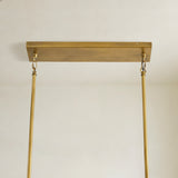 Avalon Cast Glass Linear Chandelier 48"