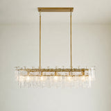 Avalon Cast Glass Linear Chandelier 48"