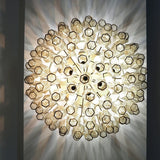 Verona Round Flushmount 24" - 84 Glass Smoked