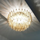 Verona Round Flushmount 24" - 84 Glass Smoked