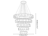 Ecliptica Spiral Alabaster Chandelier