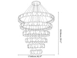 Ecliptica Spiral Alabaster Chandelier