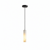 Elongated Alabaster Cluster Pendant Lamp