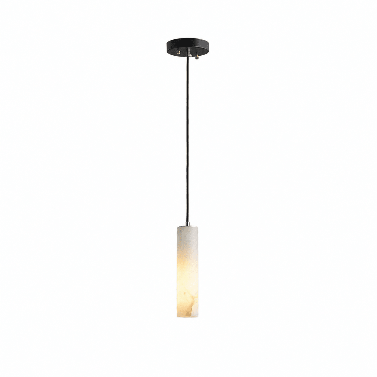 Elongated Alabaster Cluster Pendant Lamp