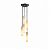 Elongated Alabaster Cluster Pendant Lamp