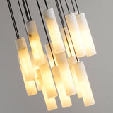 Elongated Alabaster Cluster Pendant Lamp