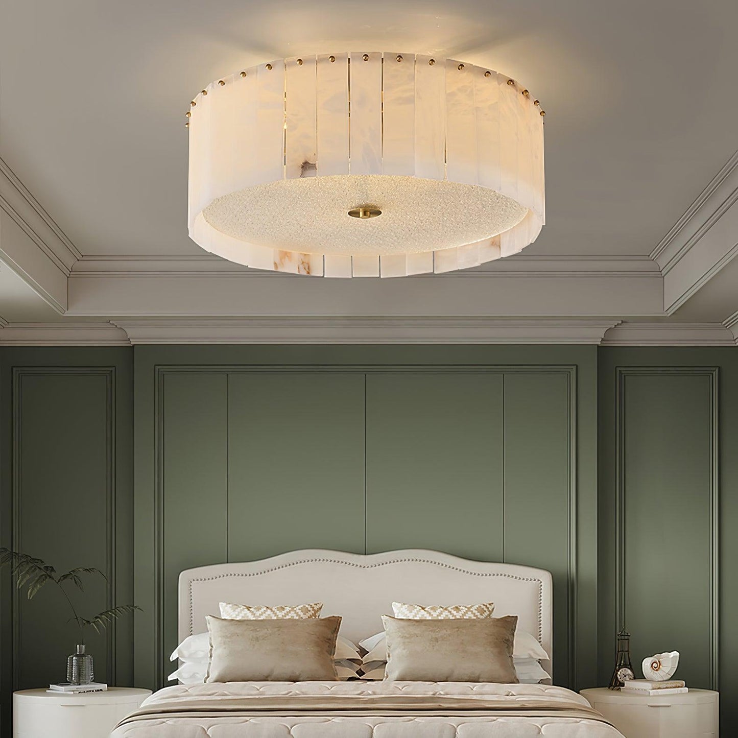 Elysian Alabaster Flush Mount