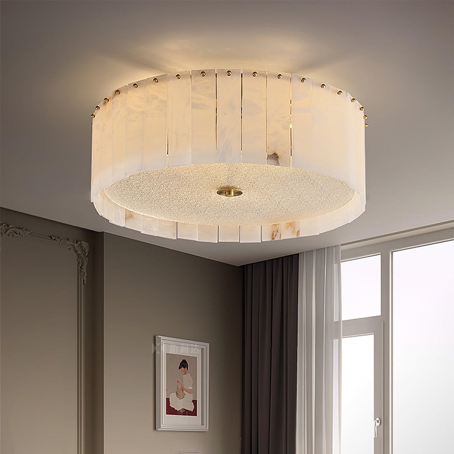 Elysian Alabaster Flush Mount