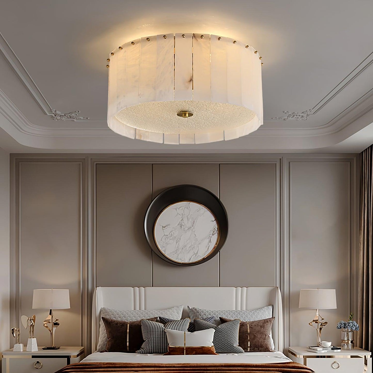 Elysian Alabaster Flush Mount