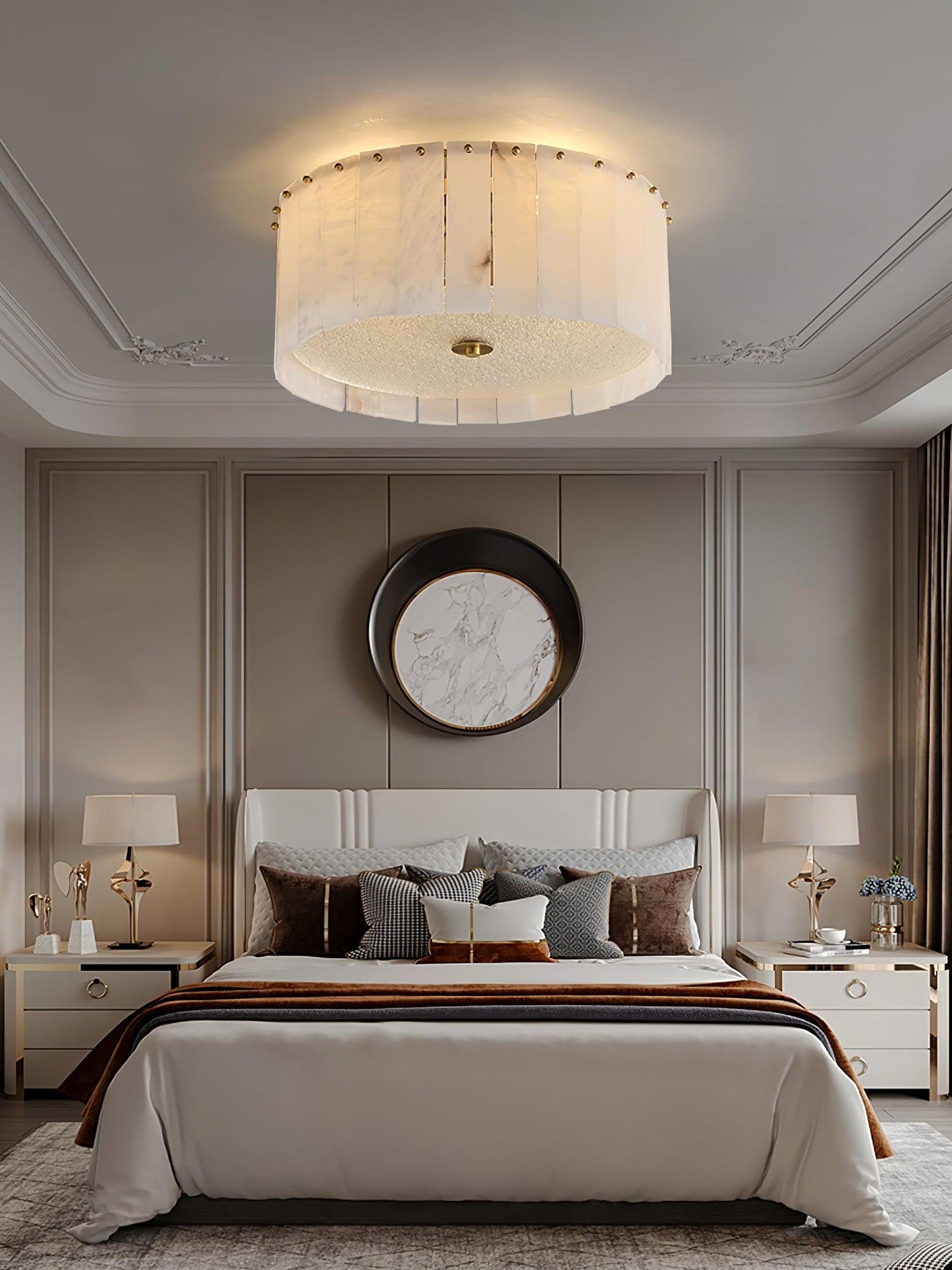 Elysian Alabaster Flush Mount