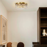 Handmade Art Crystal Glass Calira Modern Flush Mount
