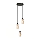 Faceted Alabaster Cluster Chandelier