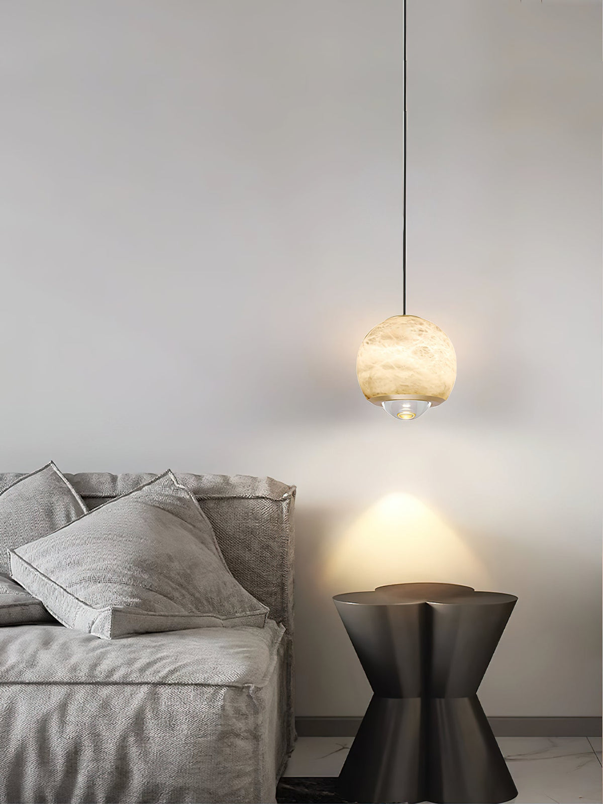 Ferox Alabaster Pendant Light