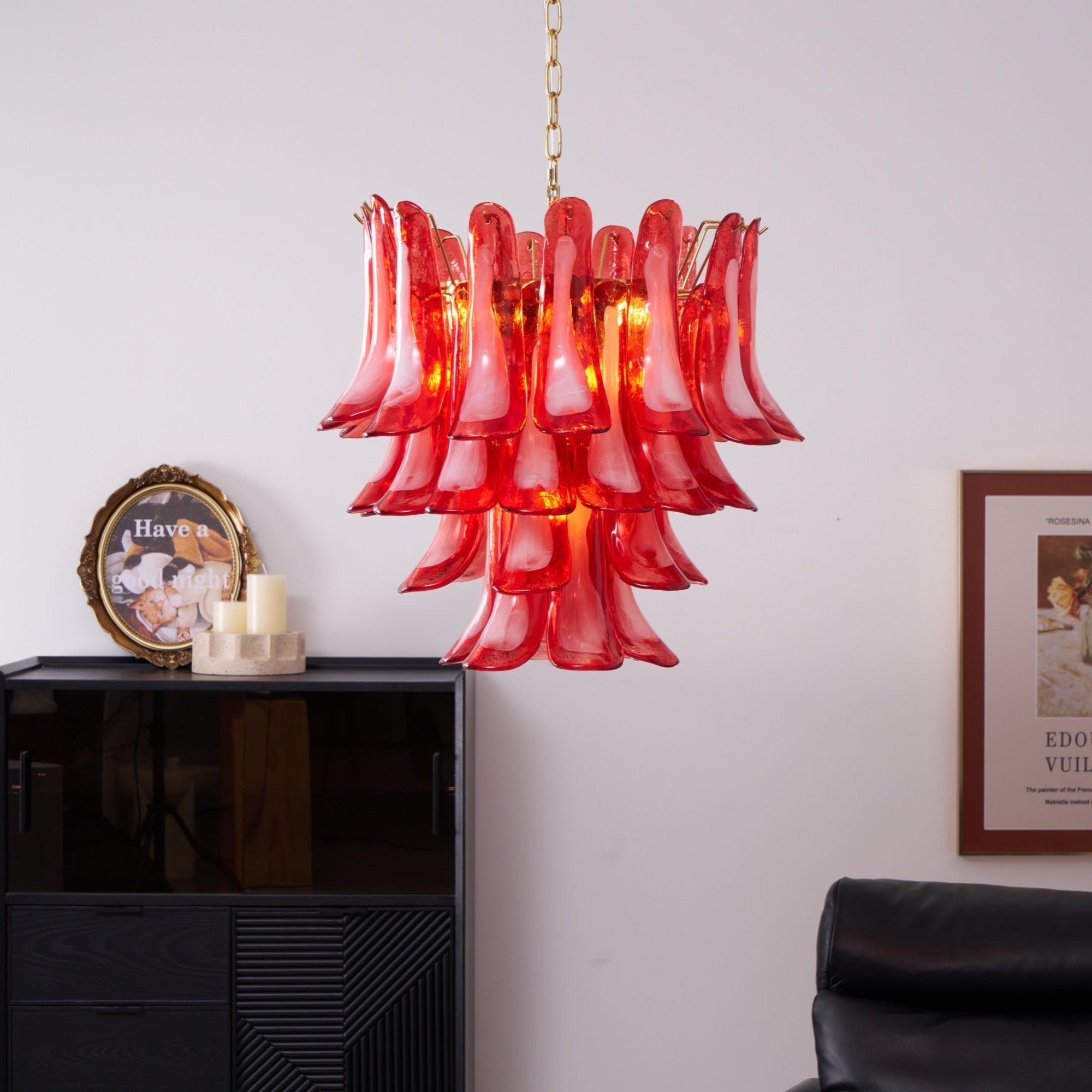 Fiametta Glass Chandelier 25.6″
