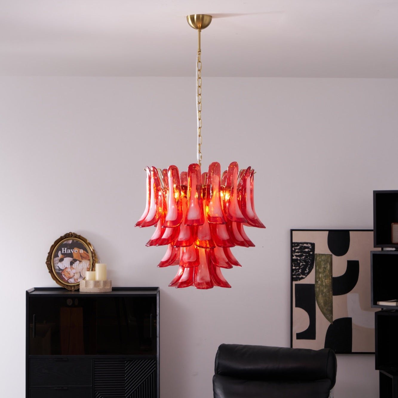 Fiametta Glass Chandelier 25.6″