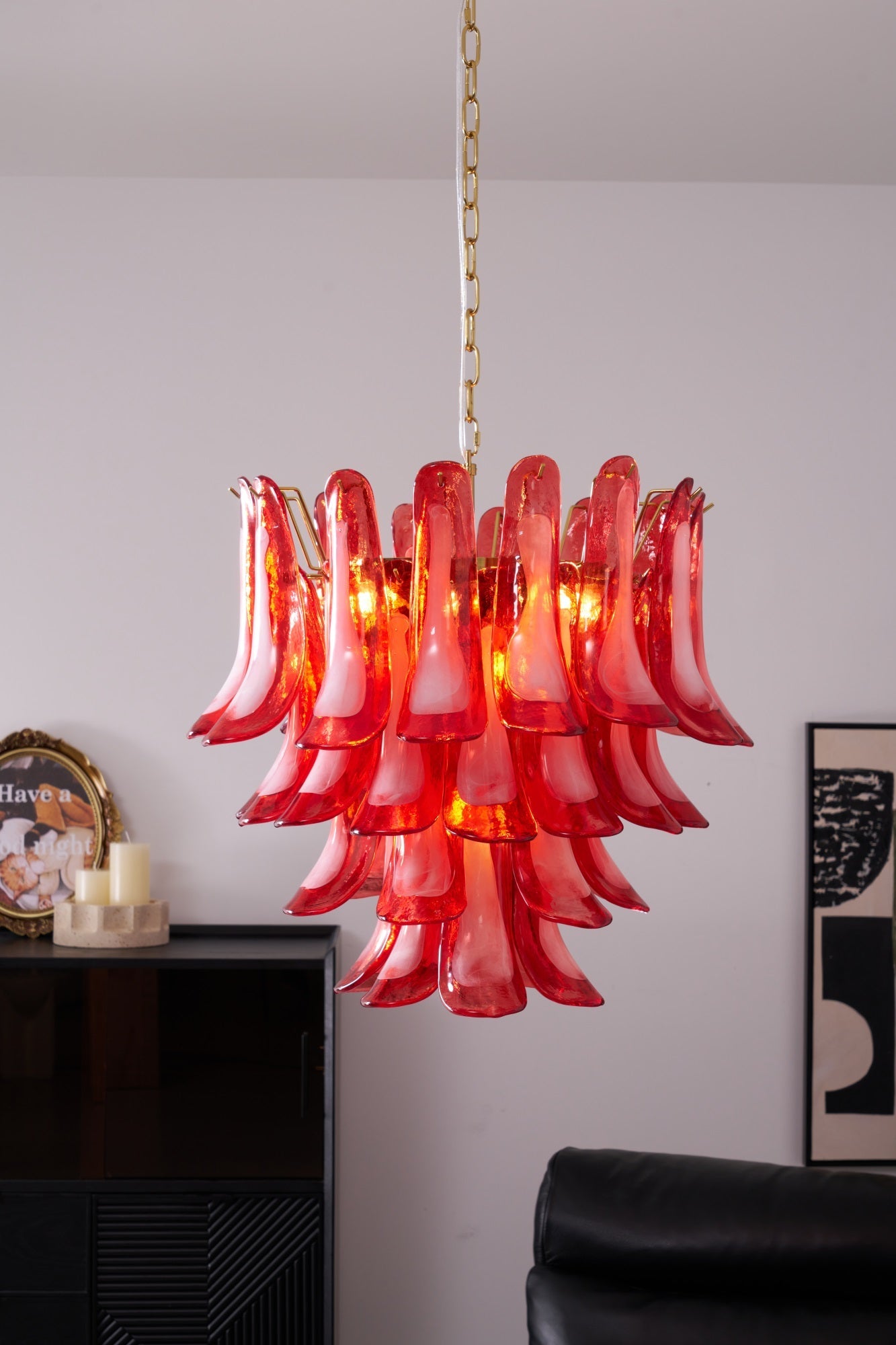 Fiametta Glass Chandelier 25.6″