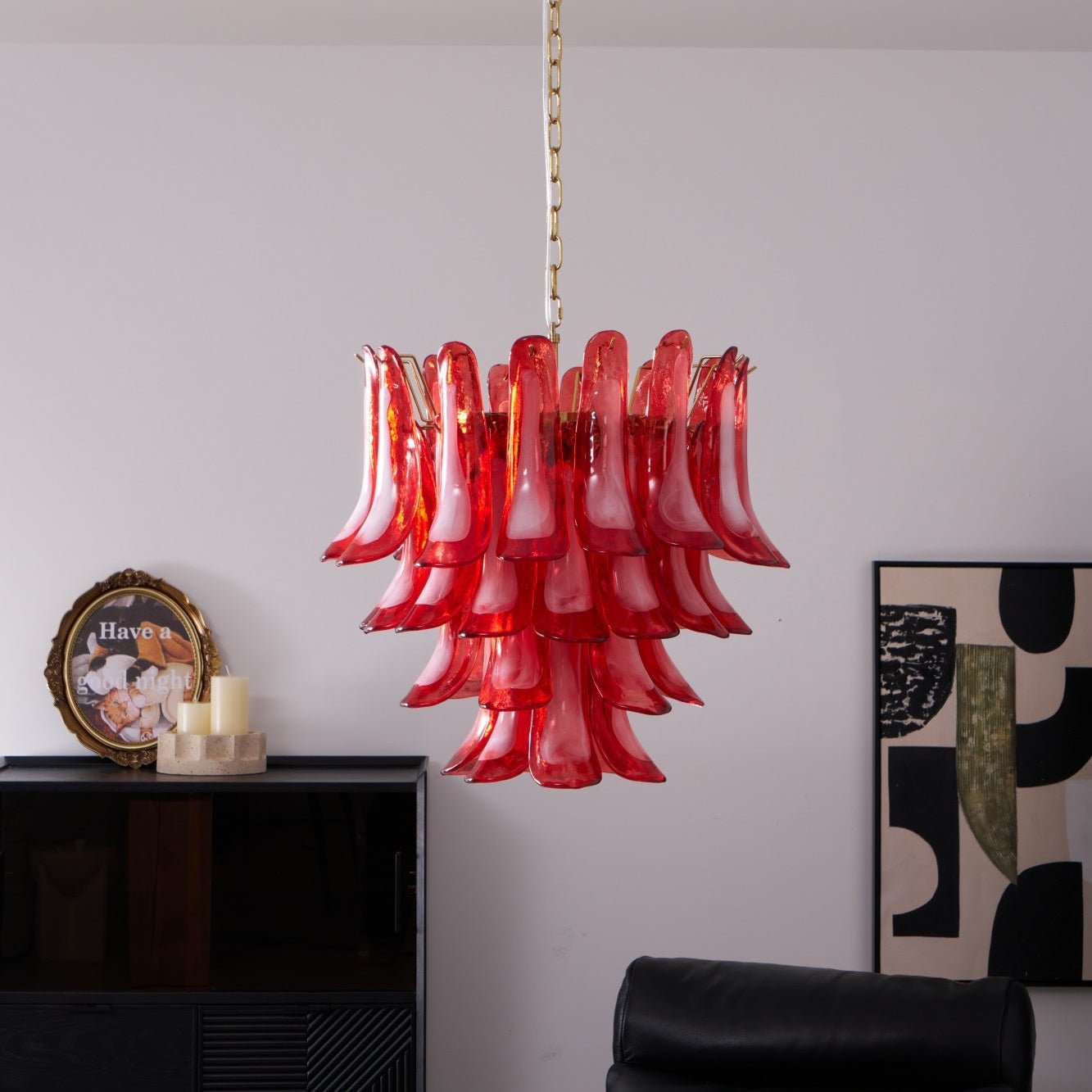 Fiametta Glass Chandelier 25.6″