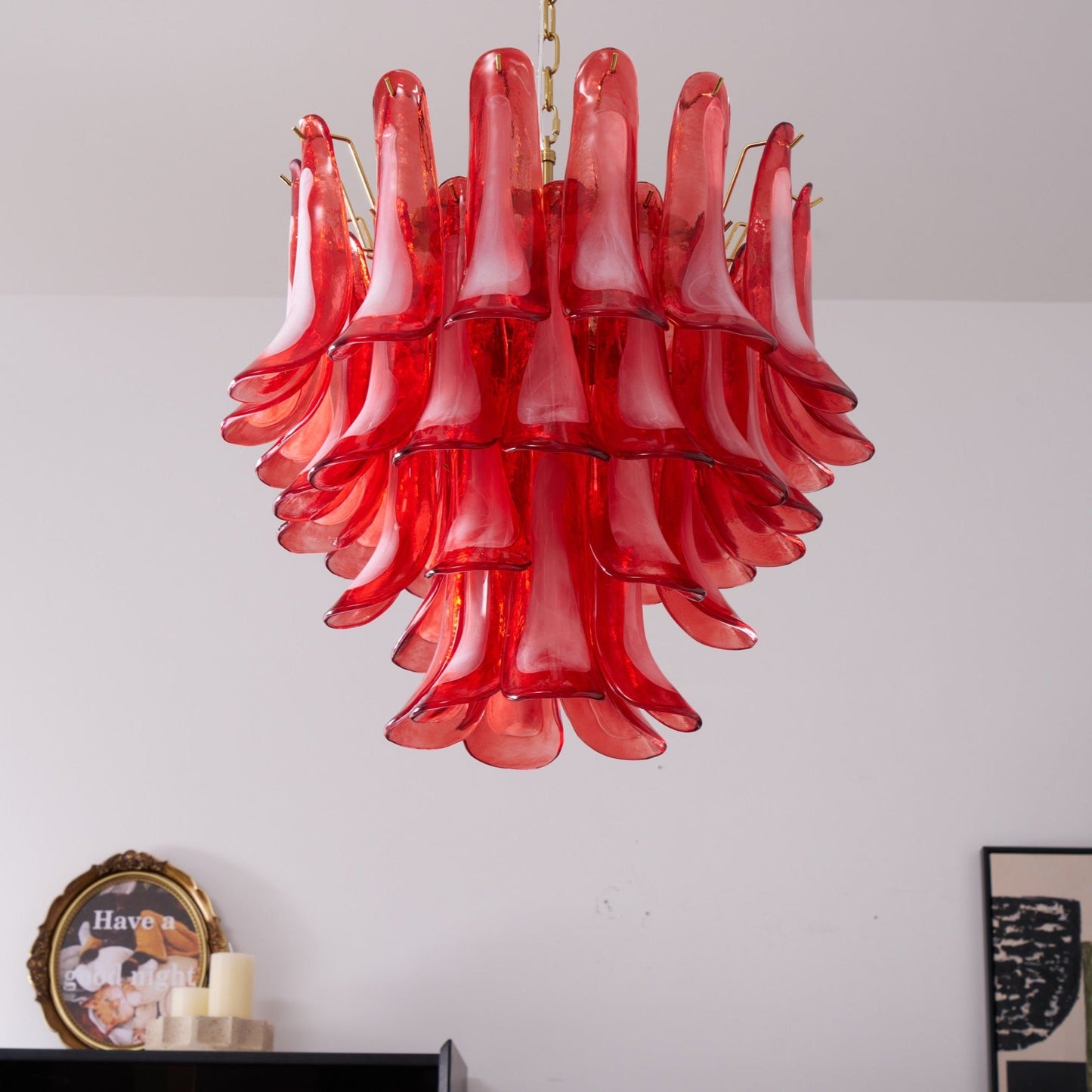 Fiametta Glass Chandelier 25.6″