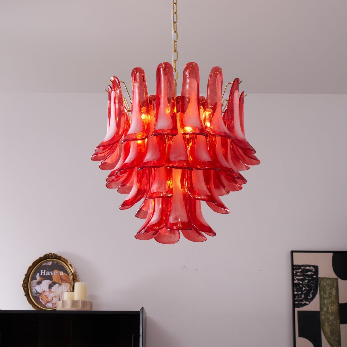 Fiametta Glass Chandelier 25.6″