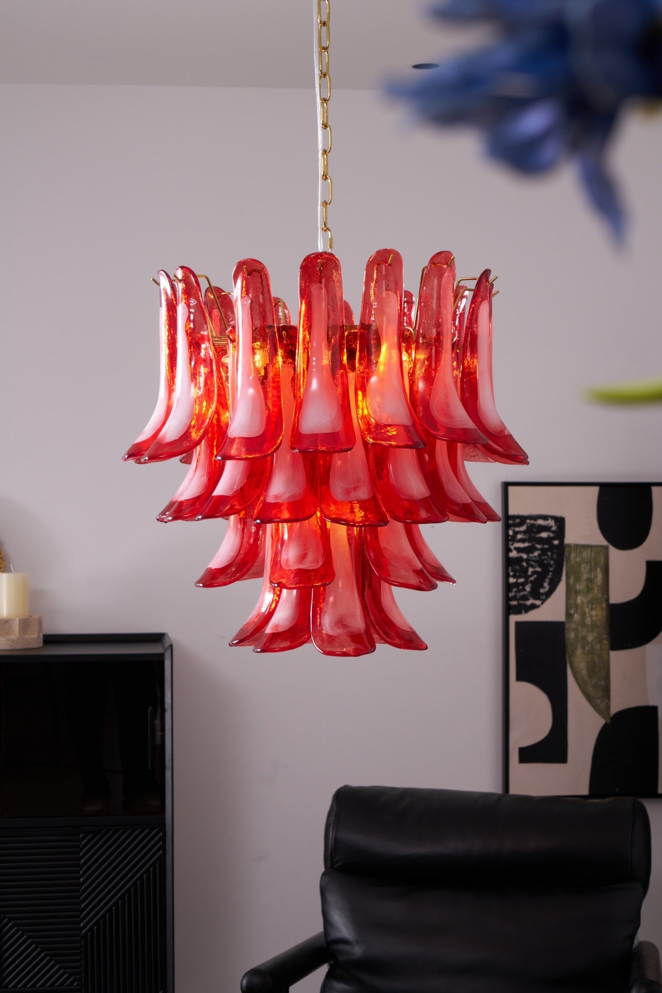 Fiametta Glass Chandelier 25.6″