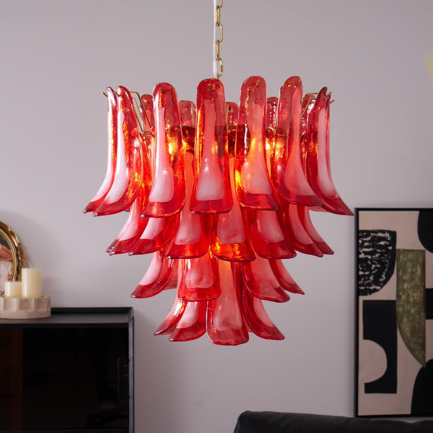 Fiametta Glass Chandelier 25.6″